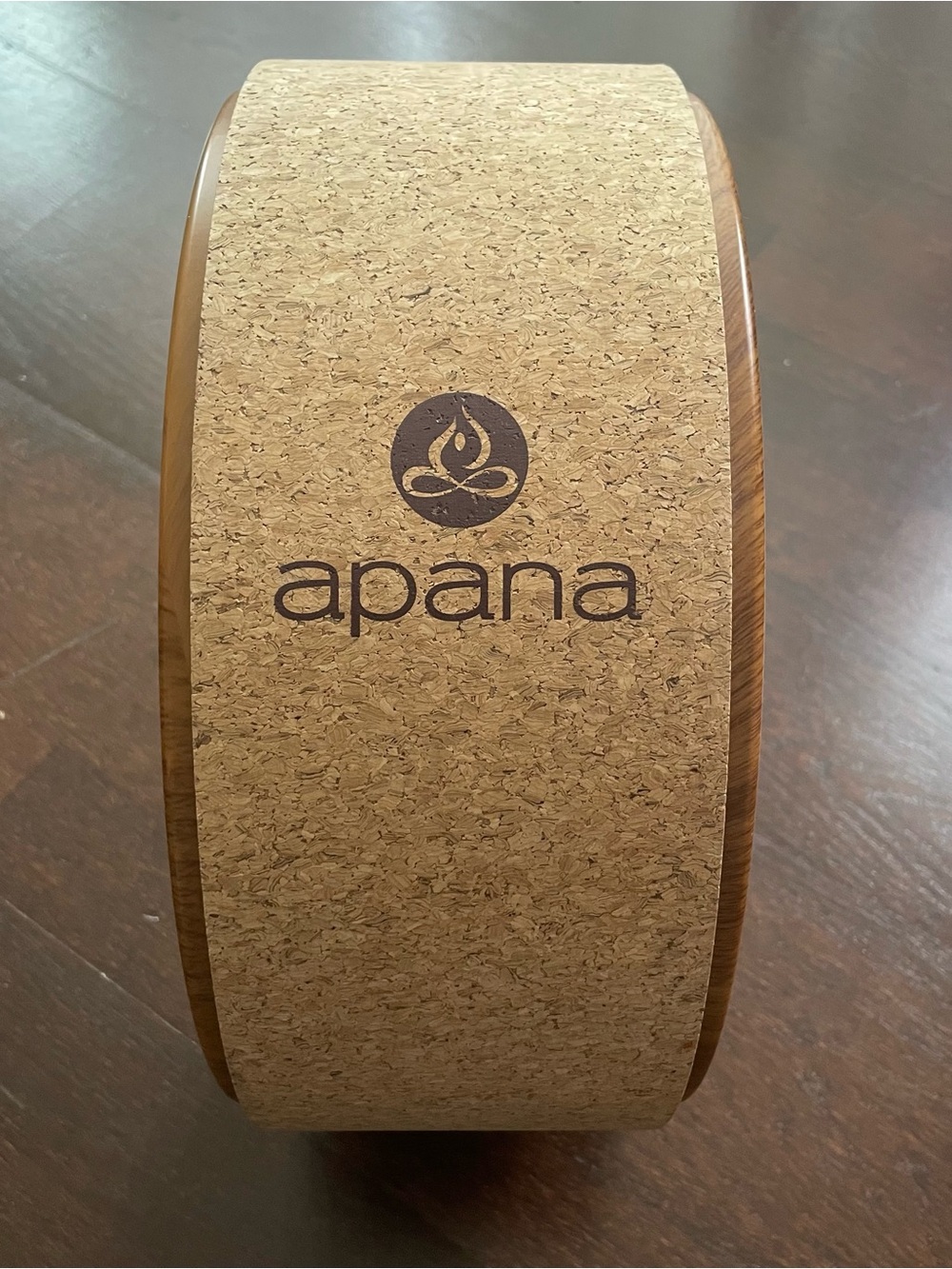 Apana Cork Yoga Wheel in Natural Tan & Woodgrain